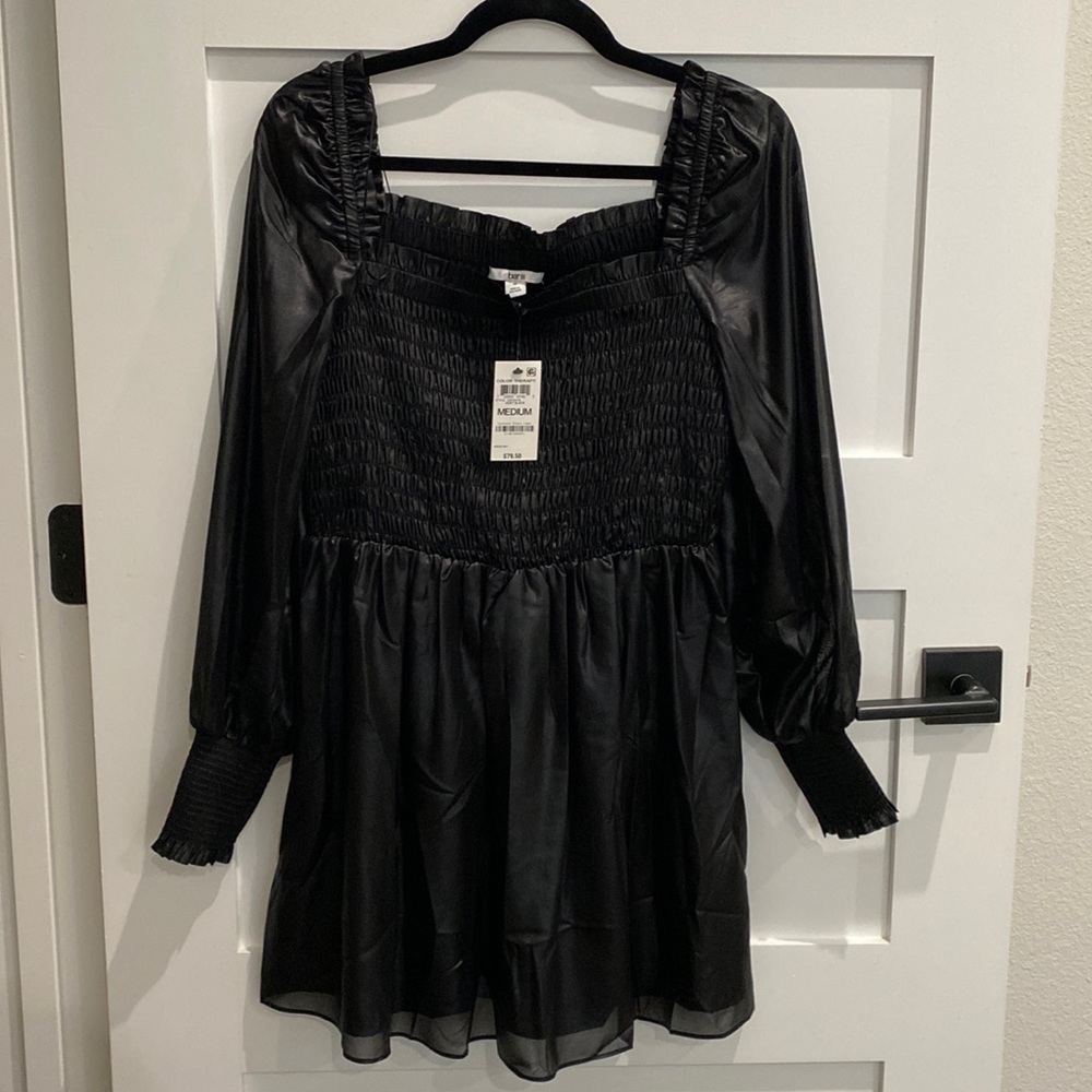 NWT BAR III Black Mini Dress